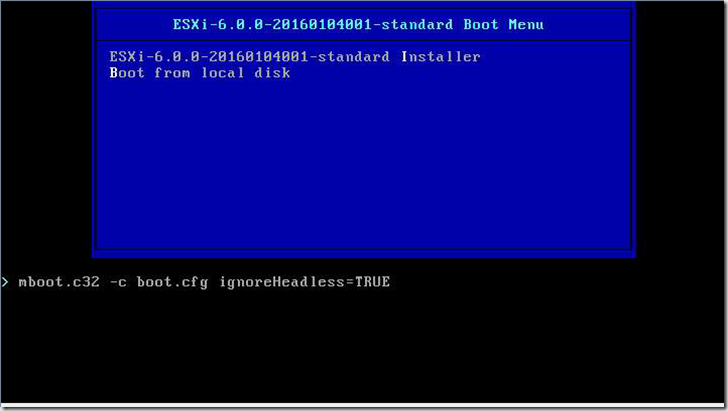 ESXi 6 install stuck on “Relocating modules and starting up the kernel…”