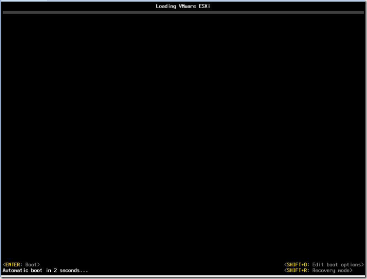 ESXi 6 install stuck on “Relocating modules and starting up the kernel…”